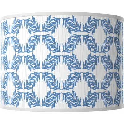 Giclee Glow Leaf Symmetry Giclee Round Drum Lamp Shade 15.5x15.5x11 (spider)