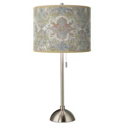 Giclee Glow Lucrezia Giclee Brushed Nickel Table Lamp