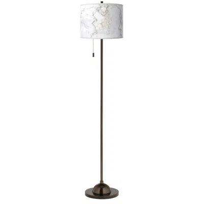 Giclee Glow Marble Glow  Bronze Club Floor Lamp
