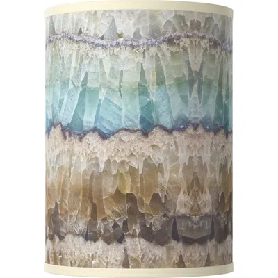 Giclee Glow Marble Jewel White  Cylinder Drum Lamp Shade 8x8x11 (spider)