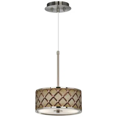 Giclee Glow Metal Weave  10 1/4" Wide Pendant Light