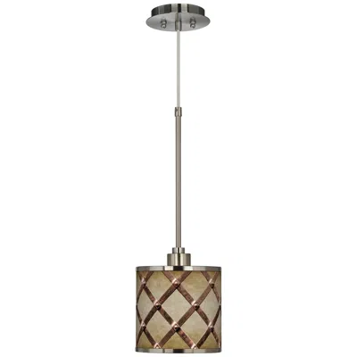 Giclee Glow Metal Weave  Mini Pendant Light