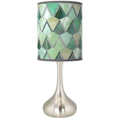 Giclee Glow Misty Morning  Giclee 23 1/2" High Droplet Table Lamp