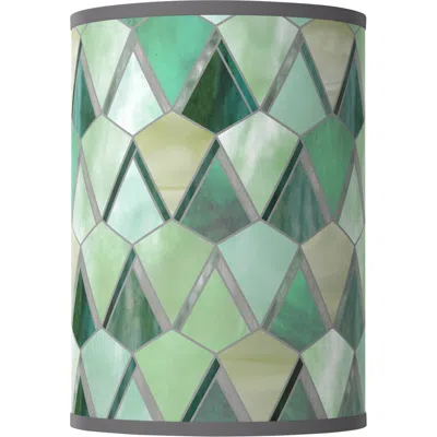 Giclee Glow Misty Morning White Giclee Cylinder Lamp Shade 8x8x11 (spider)