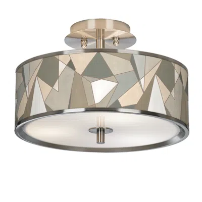 Giclee Glow Modern Mosaic I  14" Wide Ceiling Light
