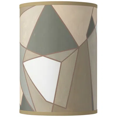 Giclee Glow Modern Mosaic I Giclee Round Cylinder Lamp Shade 8x8x11 (spider)