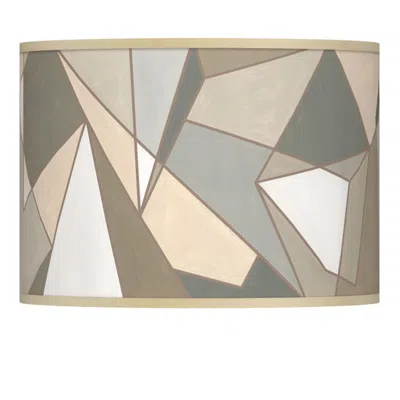 Giclee Glow Modern Mosaic I Modern Abstract Giclee Lamp Shade 13.5x13.5x10 (spider)