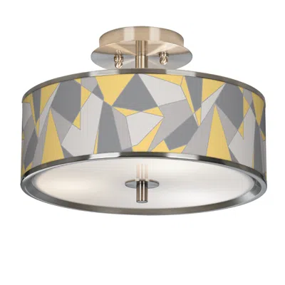 Giclee Glow Modern Mosaic Ii  14" Wide Ceiling Light