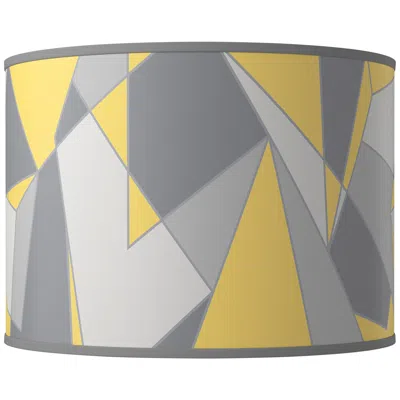 Giclee Glow Modern Mosaic Ii Giclee Round Drum Lamp Shade 15.5x15.5x11 (spider)