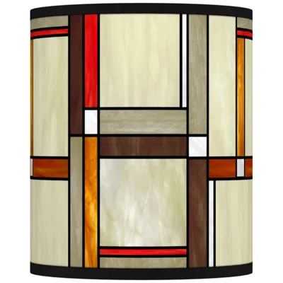 Giclee Glow Modern Squares Drum Lamp Shade 10x10x12 (spider)