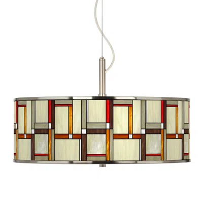 Giclee Glow Modern Squares  20" Wide Pendant Light
