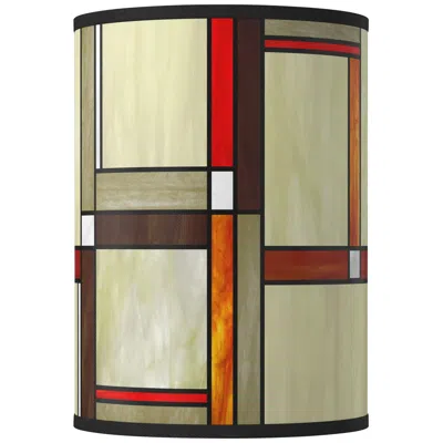 Giclee Glow Modern Squares Giclee Round Cylinder Lamp Shade 8x8x11 (spider)