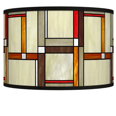 Giclee Glow Modern Squares Giclee Shade 12x12x8.5 (spider)