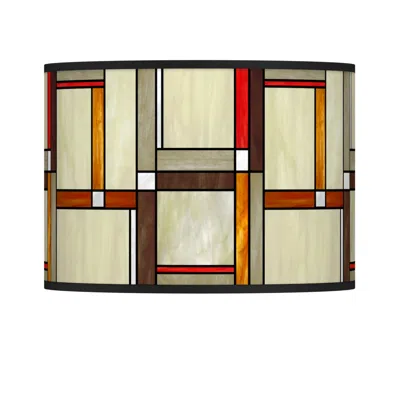 Giclee Glow Modern Squares Lamp Shade 13.5x13.5x10 (spider)