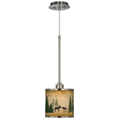 Giclee Glow Moose Lodge  Mini Pendant Light