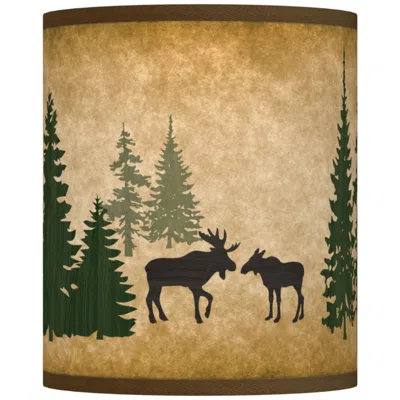Giclee Glow Moose Lodge Giclee Shade 10x10x12 (spider)