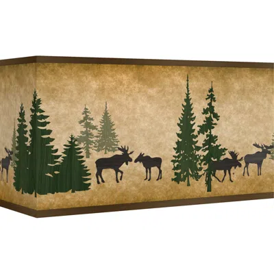 Giclee Glow Moose Lodge Giclee Shade 8/17x8/17x10 (spider)