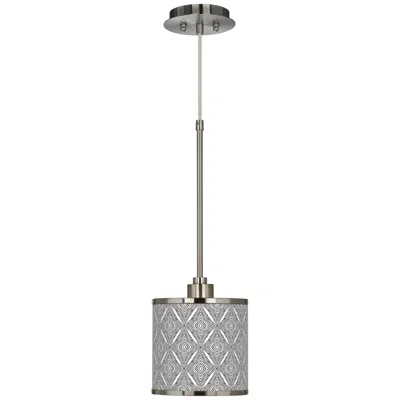 Giclee Glow Moroccan Diamonds Ii  Mini Pendant Light