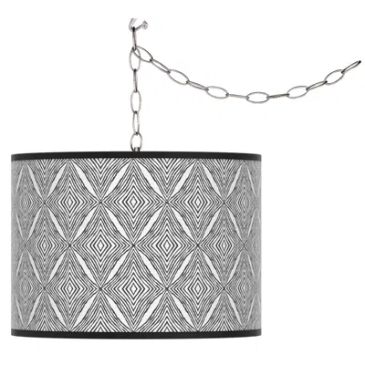 Giclee Glow Moroccan Diamonds Ii  Plug-in Swag Pendant
