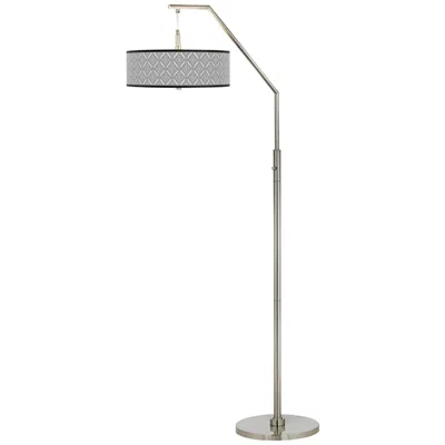 Giclee Glow Moroccan Diamonds Ii Giclee Shade Arc Floor Lamp