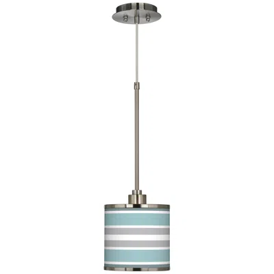 Giclee Glow Multi Color Stripes  Mini Pendant Light