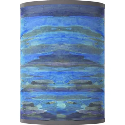 Giclee Glow Oceanside White Giclee Round Cylinder Lamp Shade 8x8x11 (spider)