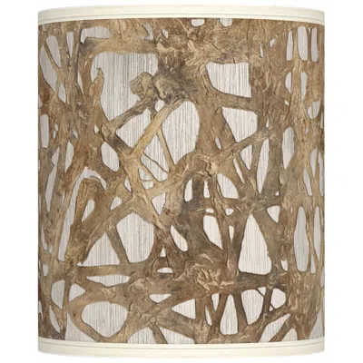 Giclee Glow Organic Nest Pattern Giclee Drum Shade 10x10x12 (spider)
