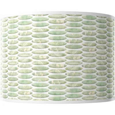 Giclee Glow Oval Tempo Giclee Drum Lamp Shade 15.5x15.5x11 (spider)
