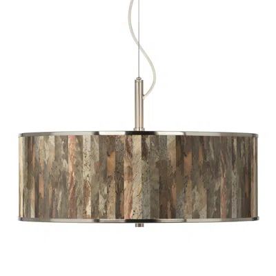 Giclee Glow Paper Bark  20" Wide Pendant Light