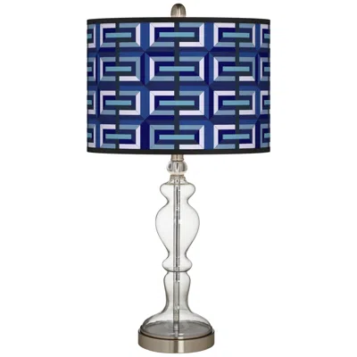 Giclee Glow Parquet Giclee Apothecary Clear Glass Table Lamp