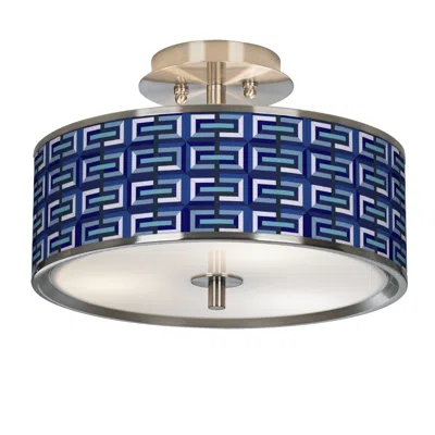 Giclee Glow Parquet  14" Wide Ceiling Light
