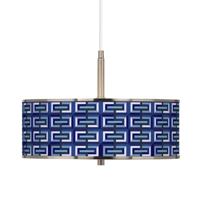 Giclee Glow Parquet  16" Wide Pendant Light