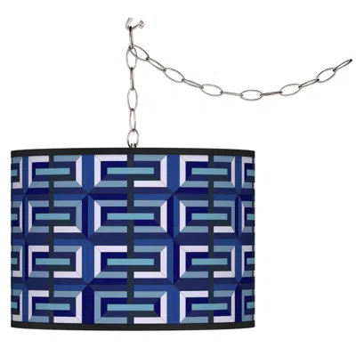Giclee Glow Parquet  Plug-in Swag Pendant