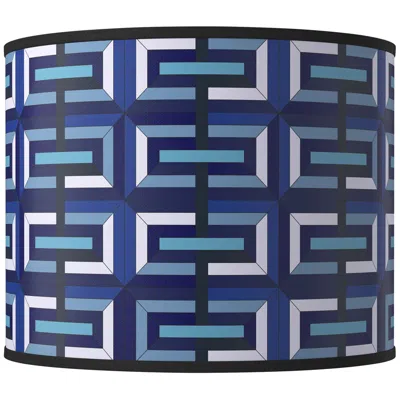 Giclee Glow Parquet Giclee Round Drum Lamp Shade 14x14x11 (spider)