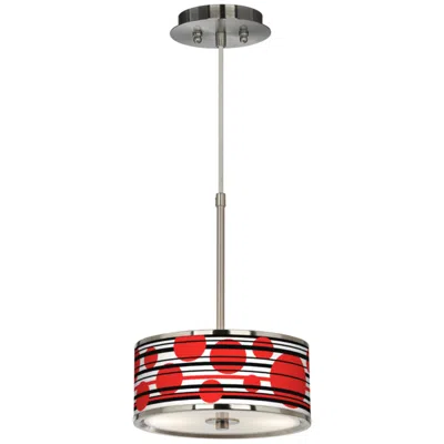 Giclee Glow Red Balls  10 1/4" Wide Mini Pendant