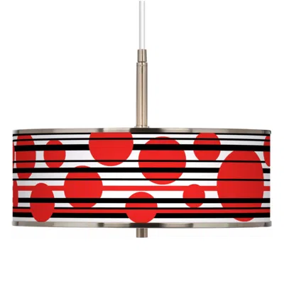 Giclee Glow Red Balls  16" Wide Pendant Light