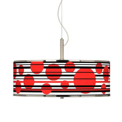 Giclee Glow Red Balls  20" Wide Pendant Light