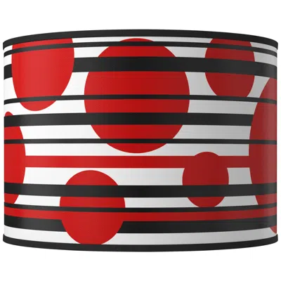 Giclee Glow Red Balls Round Drum Lamp Shade 15.5x15.5x11 (spider)
