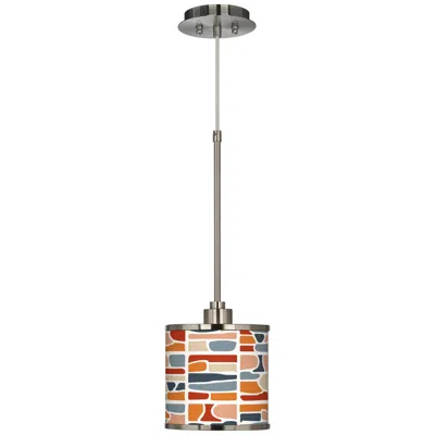 Giclee Glow Retro Cobblestones  Mini Pendant Light