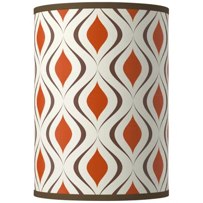 Giclee Glow Retro Lattice Giclee Round Cylinder Lamp Shade 8x8x11 (spider)
