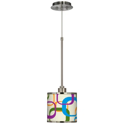 Giclee Glow Retro Square Scramble  Mini Pendant Light