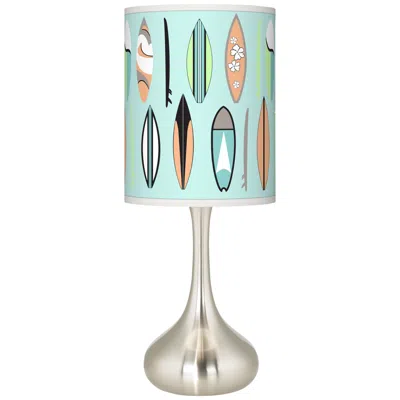 Giclee Glow Retro Surf Giclee Droplet Table Lamp