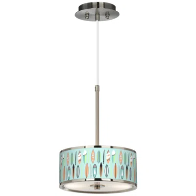 Giclee Glow Retro Surf  10 1/4" Wide Pendant Light