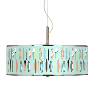 Giclee Glow Retro Surf  20" Wide Pendant Light