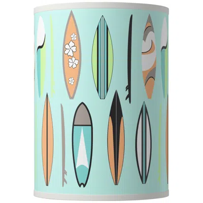 Giclee Glow Retro Surf Giclee Round Cylinder Lamp Shade 8x8x11 (spider)