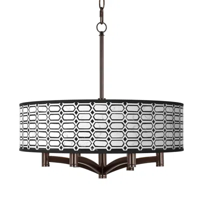 Giclee Glow Rhombi Ava 6-light Bronze Pendant Chandelier
