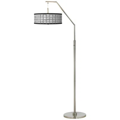 Giclee Glow Rhombi Giclee Shade Arc Floor Lamp