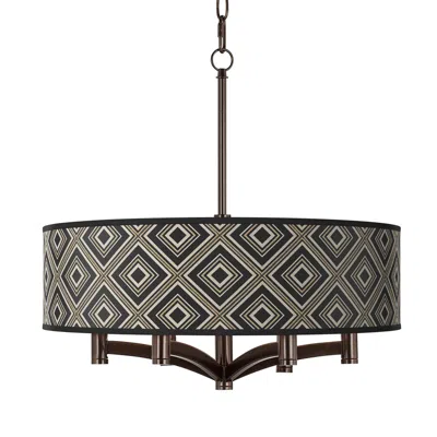 Giclee Glow Rhythm Ava 6-light Bronze Pendant Chandelier