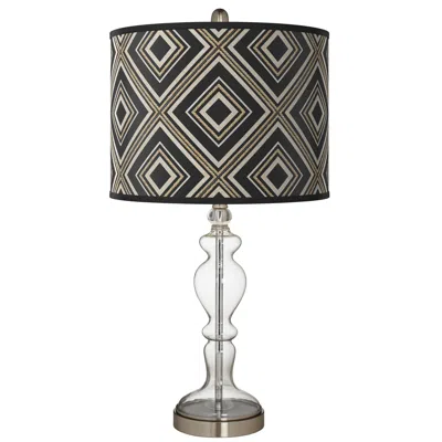 Giclee Glow Rhythm Giclee Apothecary Clear Glass Table Lamp