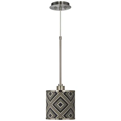 Giclee Glow Rhythm Giclee Brushed Nickel Mini Pendant Light